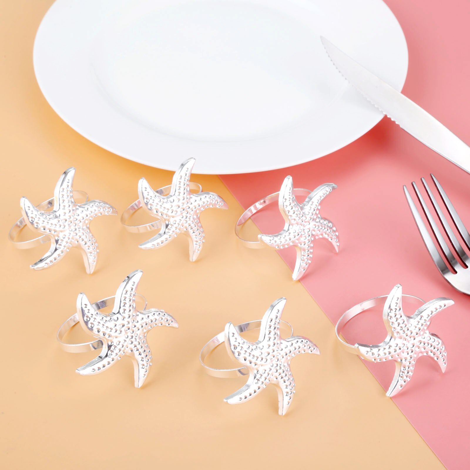 Feestelijke tafel: Menukaarthouders servet-ringen - Aan de haak