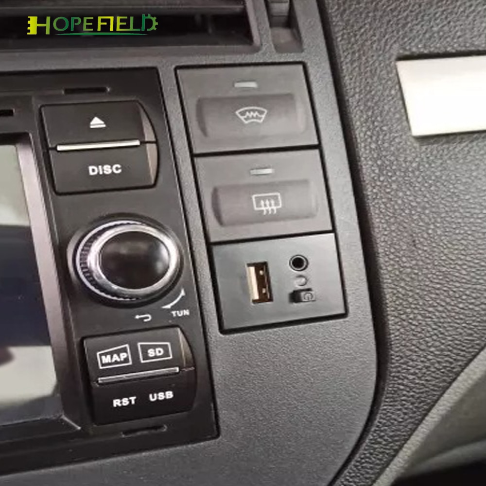 Voor Ford Focus MK2 USB/AUX Slot interfaces Plug Knop + Kabel Interface Met Mini USB Kabel Adapter Accessoires