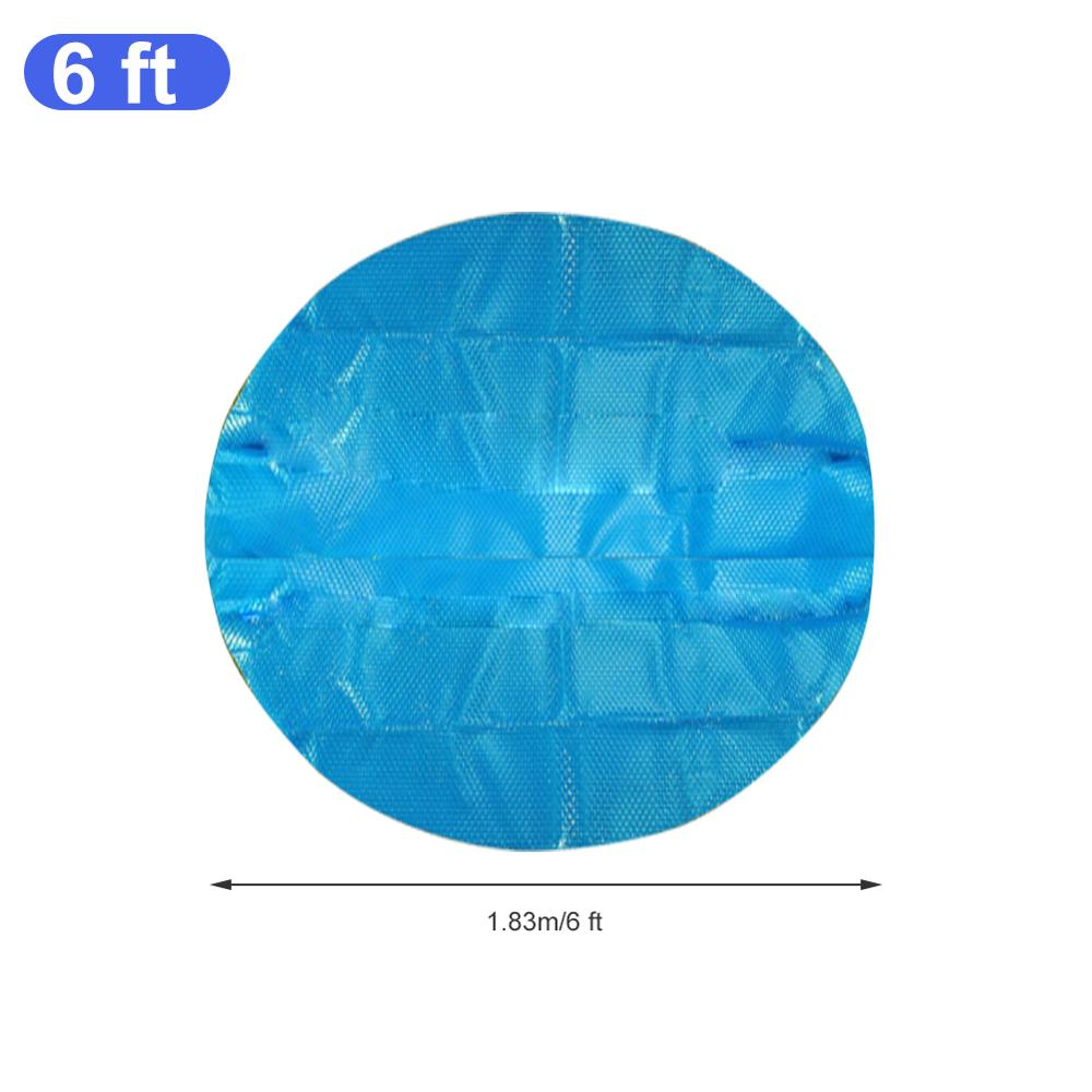 Swimming Pool Cover Dust Rainproof Pool Cover Blue Round Tarpaulin Durable For Family Garden Pools Swimming Pool Accessories