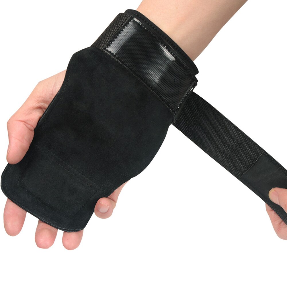 1 Paar Gewichtheffen Handschoenen Gym Verstelbare Gewatteerde Pols Wraps Ondersteunen Palm Protector Zware Bandjes Bodybuilding