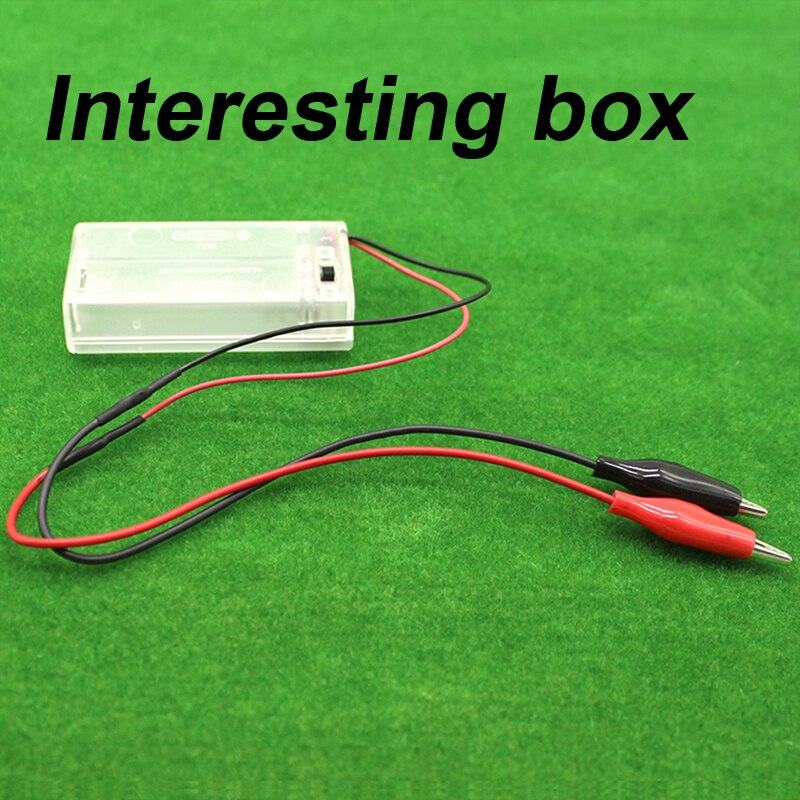 Coccodrillo clip di contenitore di batteria, 2 pezzi, no.5, con interruttore, con clip di connettore, scatola di potere, 3V circuito FAI DA TE accessori