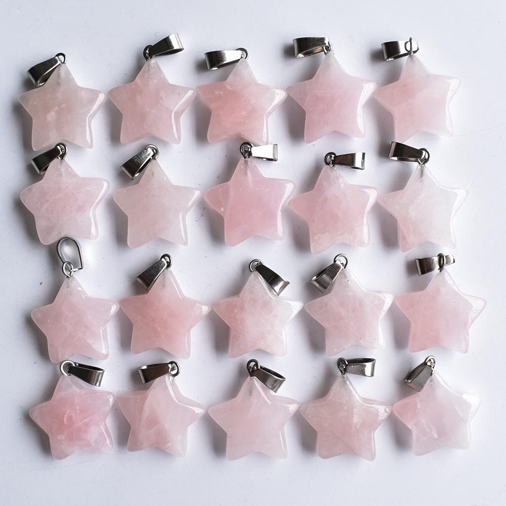 Verschiedene naturstein mixed star charms anhänger für DIY schmuck machen 24 teile/los freies