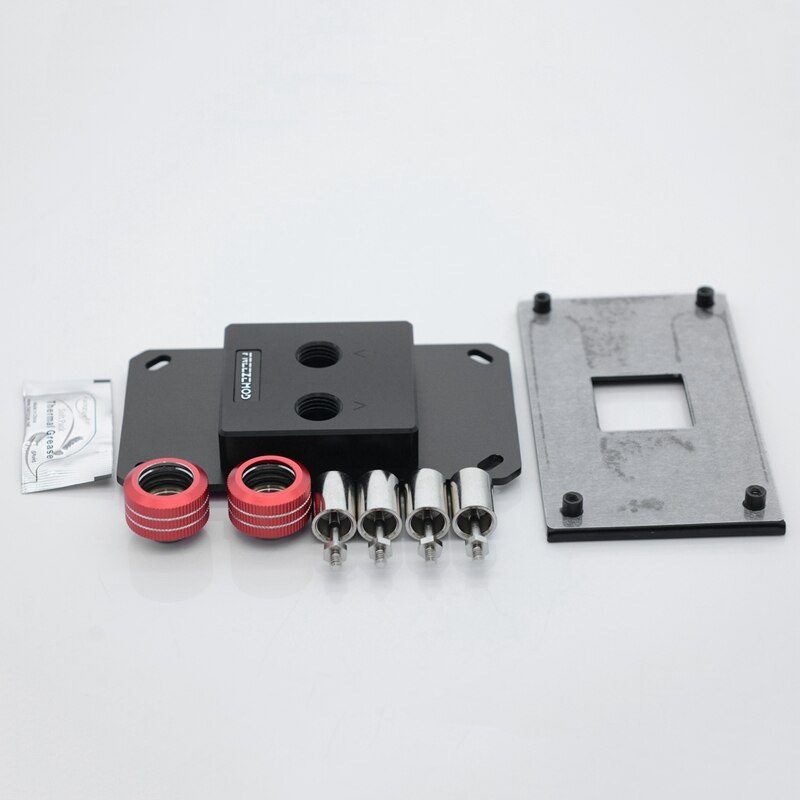Freezemod Pooc Computer Systeem Pc Cpu Waterkoeler Blok Vloeibare Blok Cooling Micro-Channel Voor Amd AM3 AM4 Platform