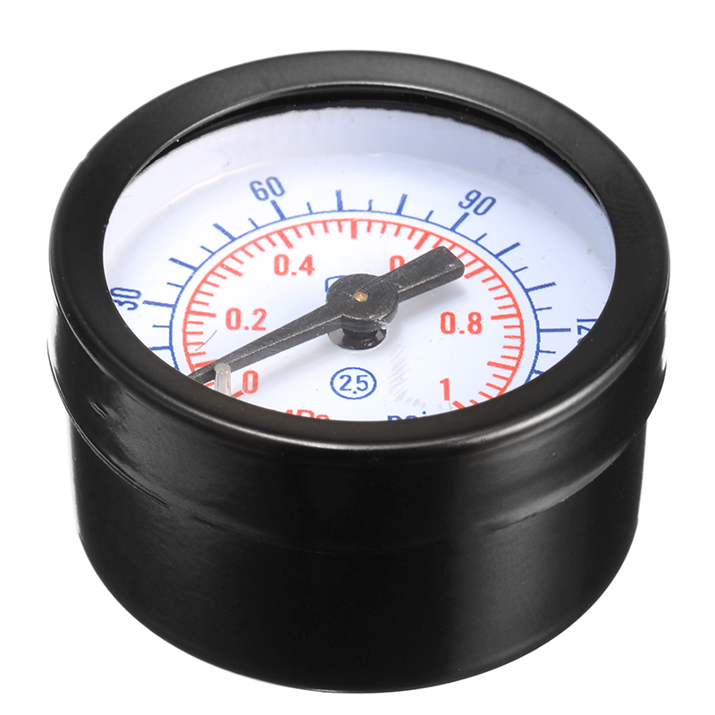 1/4 " mini lufttryksregulator måleur hvlp maling spray ventil trykmåler justeringsmåler til måleinstrument