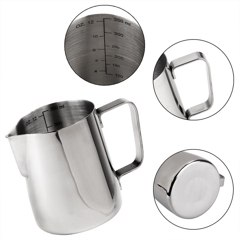 4 Stuks Koffie Accessoires 58Mm Rvs Koffie Tamper Met 12Oz Opschuimen Pither En Koffie Lepel En latte Art Pen