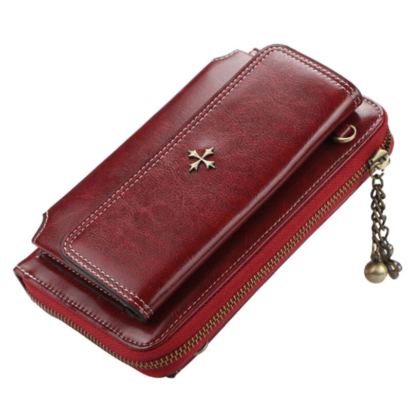 Mini bolso bandolera de para mujer, Bolso tipo cartera con decoración de flores cruzadas, cartera tipo clutch para mujer