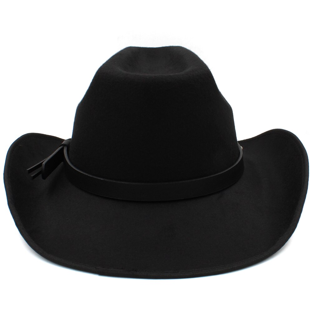 Männer Frauen Wolle Western Cowboy Hüte Breiter Krempe Sonnenhüte Party Reisen Sombrero draussen Kappen Klassische retro UNS Größe 7 1/4 UK L