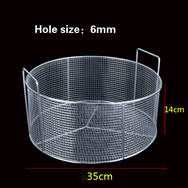 Stainless steel frying basket net French fries basket frying frame square oil control filter frying basket dense frying screen