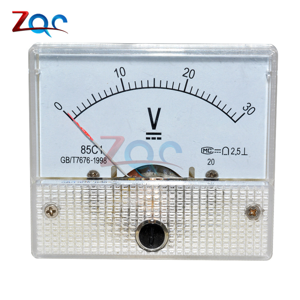 85C1 Dc 30V Analoge Panel Volt Voltage Meter Voltmeter Gauge 0-30V/Dc 50V Analoge panel Volt Voltage Meter Voltmeter Gauge 0-50V