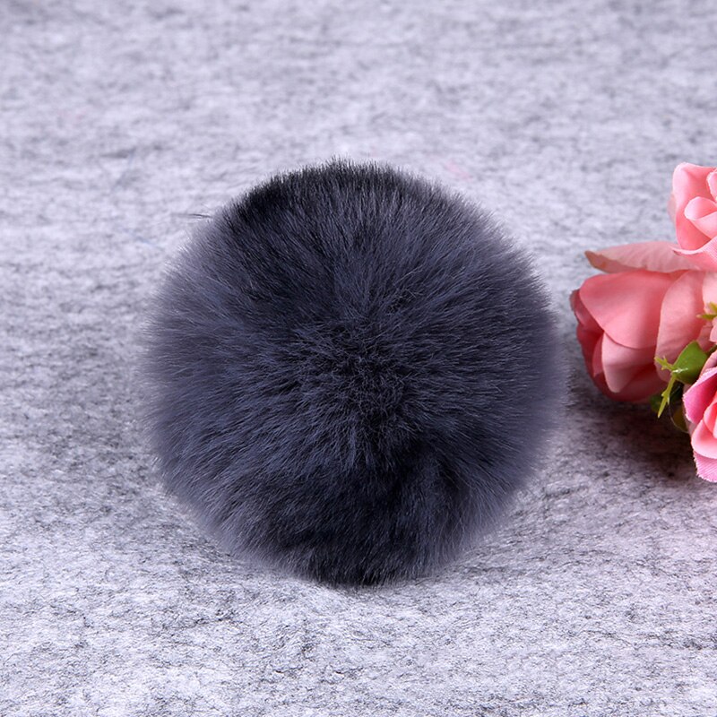 8Cm Diy Winter Zachte Pluizige Rex Konijnenbont Pom Pom Kunstmatige Harige Bal Voor Tassen Mutsen Cap Pompom Accessoires: 18