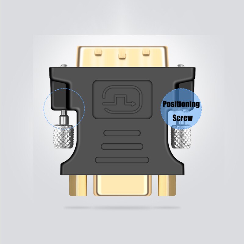 DVI d VGA Adapter DVI zu VGA Mini jack DVI 24 + 5 zu VGA 1080P Männlich zu Weiblich gold platte DVI VGA Konverter für HDTV Monitor Laptop
