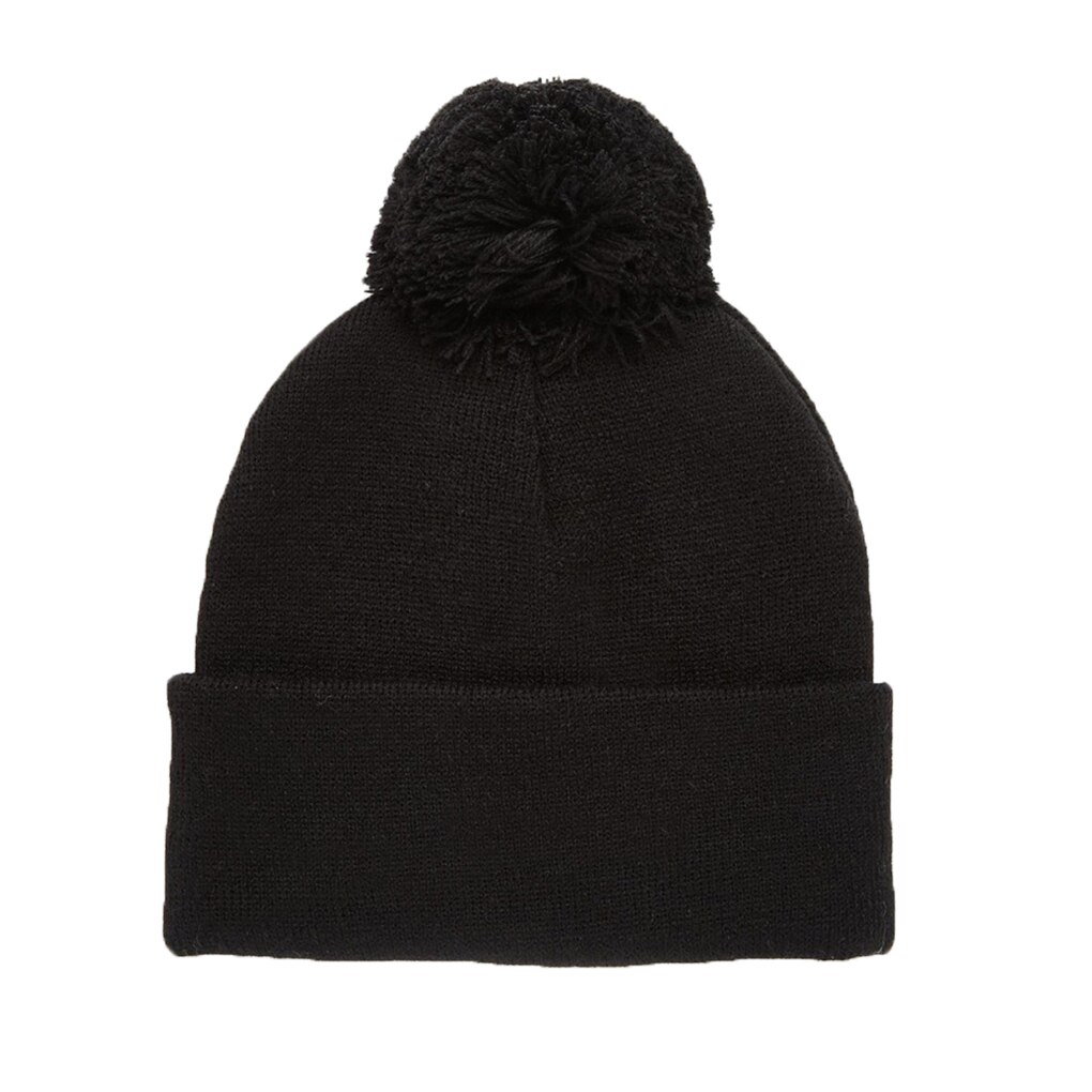 Vrouwen Man Casual Breien Warm Hoeden Winter Skull Caps Met Haar Bal 2 Kleuren: NO1