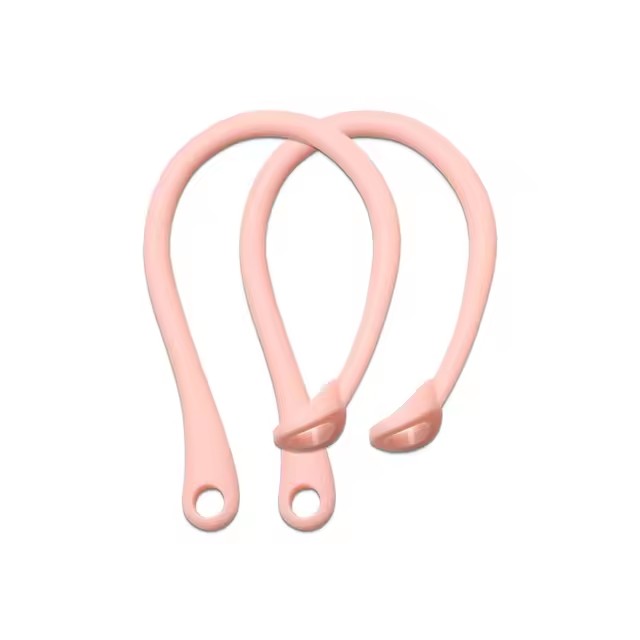 R auricular Bluetooth con gancho de silicona para Airpods 1/2 Pro, Clip de bucle para auriculares, gancho para la oreja, accesorios de repuesto para auriculares: Rosa