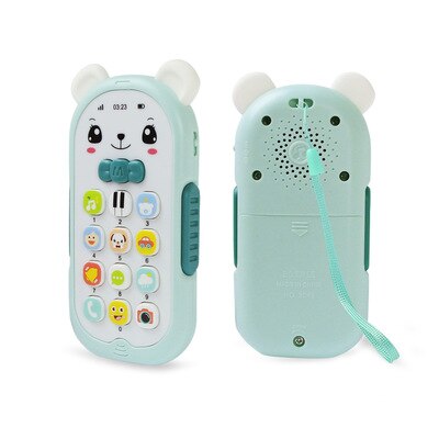 Baby Telefoon Speelgoed Mobiele Telefoon Vroege Educatief Leren Machine Kids Telefoon Muziek Geluid Machine Elektronische Baby Speelgoed: green