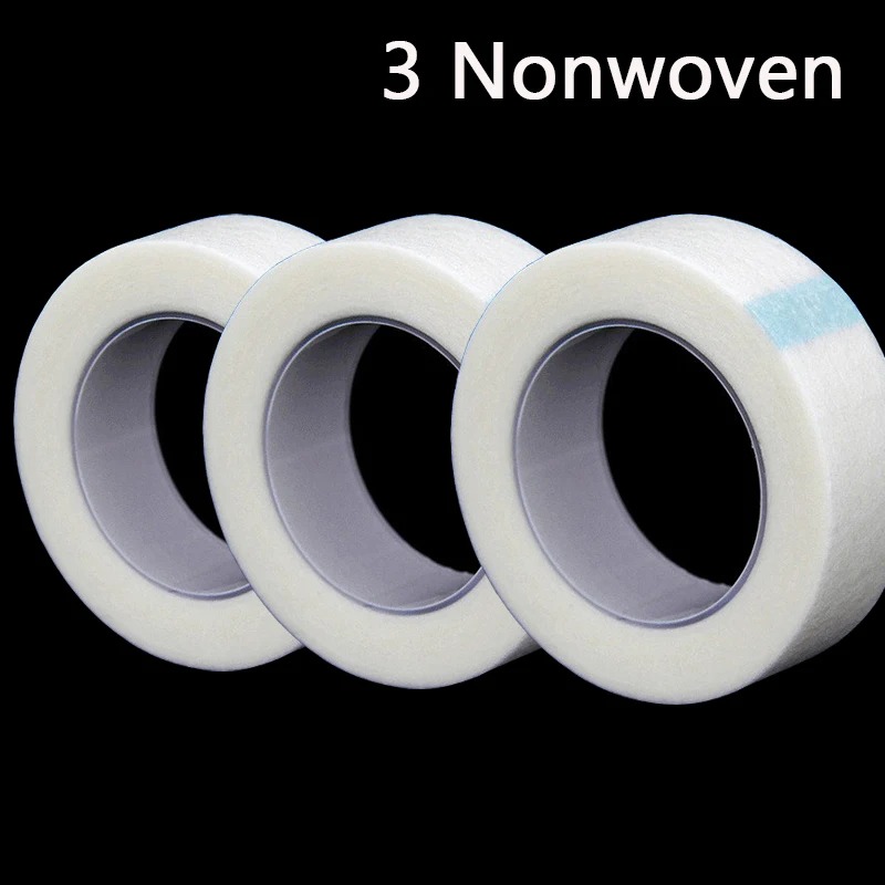 Cinta para pestañas, tela adhesiva transparente, 9m/10 yardas/rollo, cinta adhesiva de tela microporosa transpirable para suministro de extensiones de pestañas: Naranja