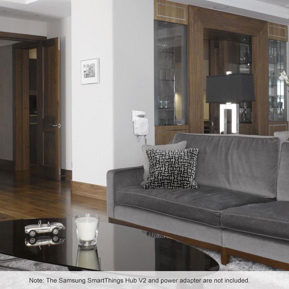 1PCS Wall Bracket White Wall Mount for Samsung SmartThings Hub V2 Wall Holder