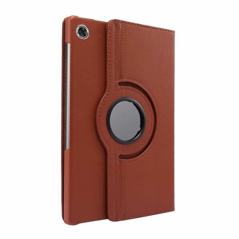 360 obracanie skrzynka dla Lenovo Tab M10 HD 2nd Gen TB-X306F TB-X306X X306 10.1 cal Tablet Funda odwróć stań PU skórzany pokrywy skrzynka: Brown