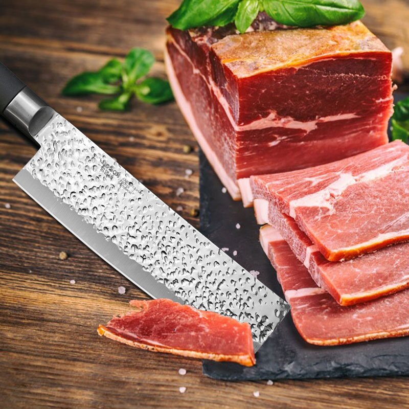 Kockkniv kökskniv stål 7 tum kinesisk stil köttklyver frukt grönsak non-stick  x50 cr 15 kniv i rostfritt stål