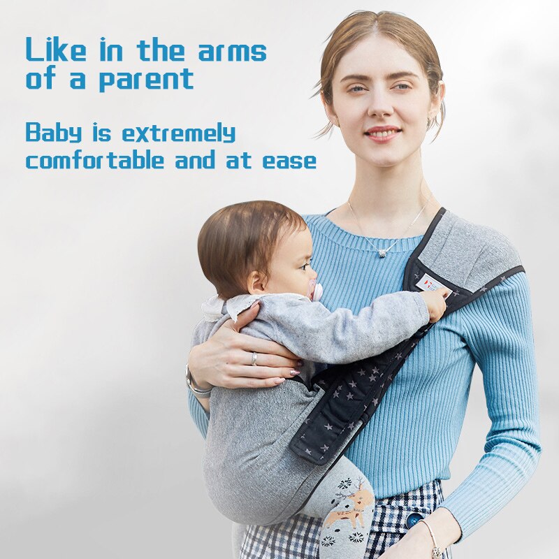 Portable Baby Carrier Adjustable Toddler Wrap Sling Multifunctional