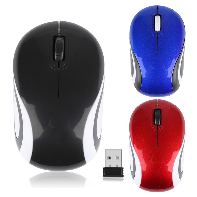 Mini souris optique de jeu sans fil Ultra fine, accessoire Portable pour PC Portable et ordinateur de bureau