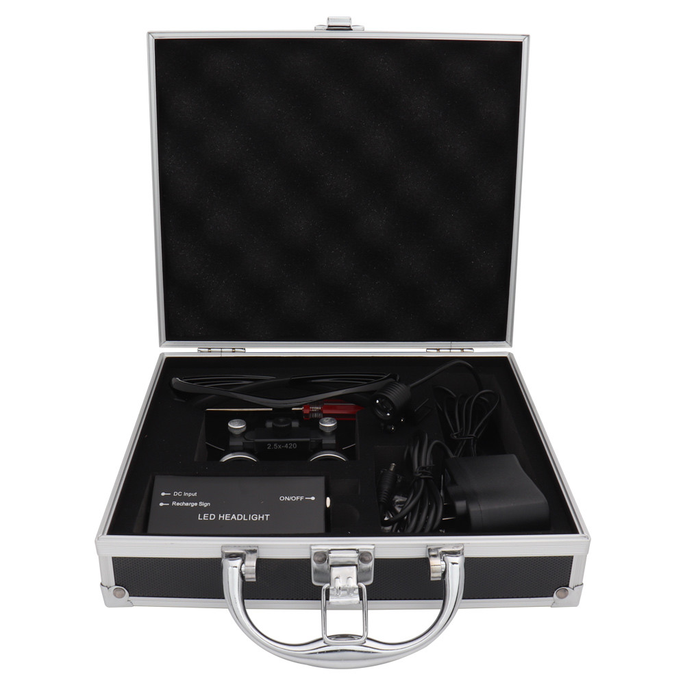3W 2.5X/3.5X dental Loupes Magnifier Binocular Surgery Surgical Operation Loupe with Spotlight LED Headlight Magnifying Glass