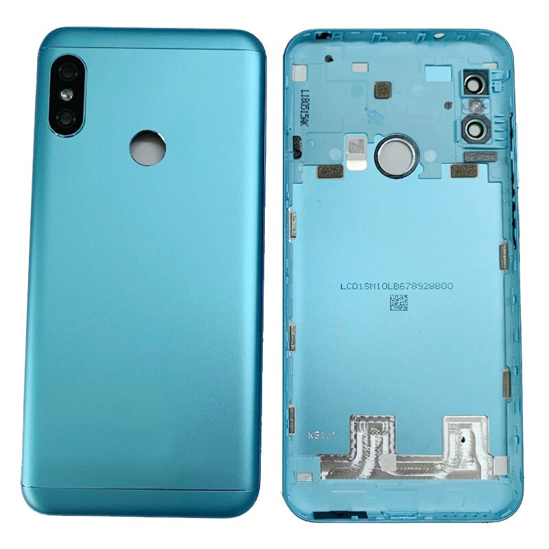 Batterij Cover Achterdeur Terug Behuizing Case Voor Xiaomi Mi A2 Mi A2 Lite Batterij Cover + Power Volume Knop