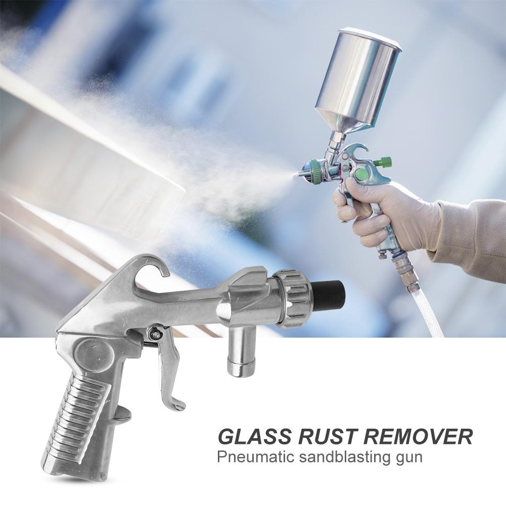 Siphon Feed Pneumatic Spray Gun Air Supply Multi-function Aluminum and Ceramics Sandblaster Sandblasting Blast Gun