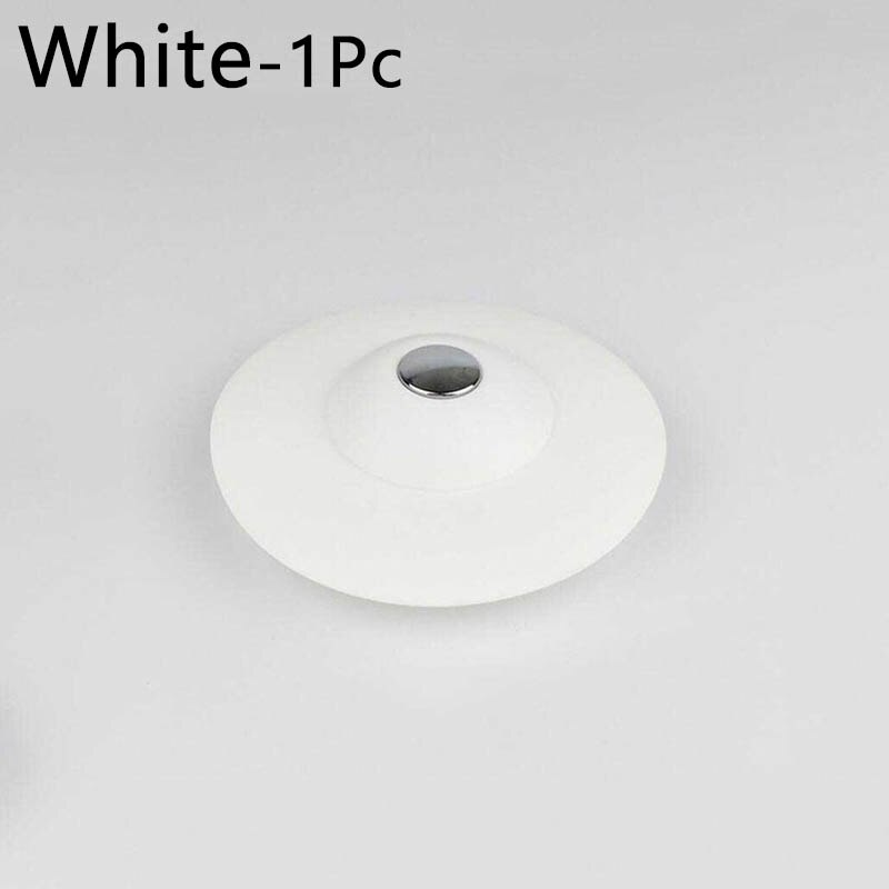 Aanrecht Filter Stopper Bad Haar Zeef Wasserette Badkamer Afvoerputje Plug Riool Anti-Blocking Afvoer Gat Haar: WHITE