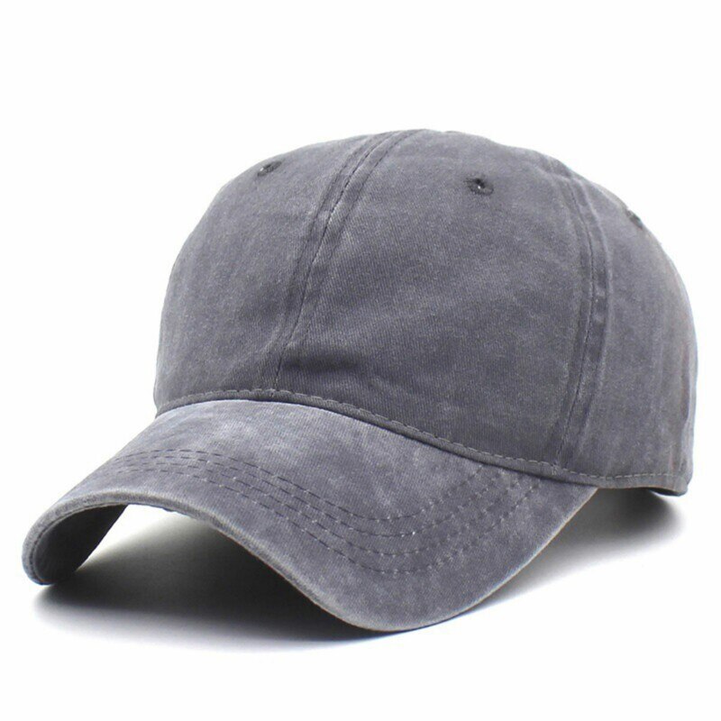 Solida färger bomull baseball kepsar klassisk vintage pappa hatt män kvinnor justerbar mössa snapback street stil hatt