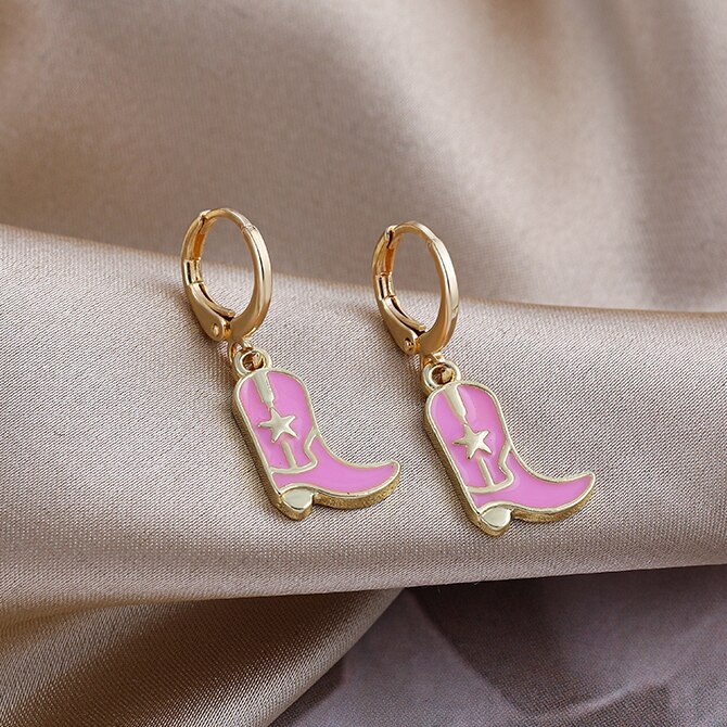 Leuke Roze Bloem Aardbei Vlinder Laarzen Oorringen Voor Vrouwen Meisjes Esthetische Y2k 90S Hart Paddestoel Oorbel Sieraden: 21909 2