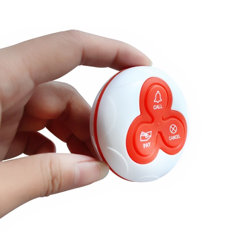 Wireless Calling Bell Pager Call Button Transmitter Calling System for Restaurant Hotel Pager 433MHz