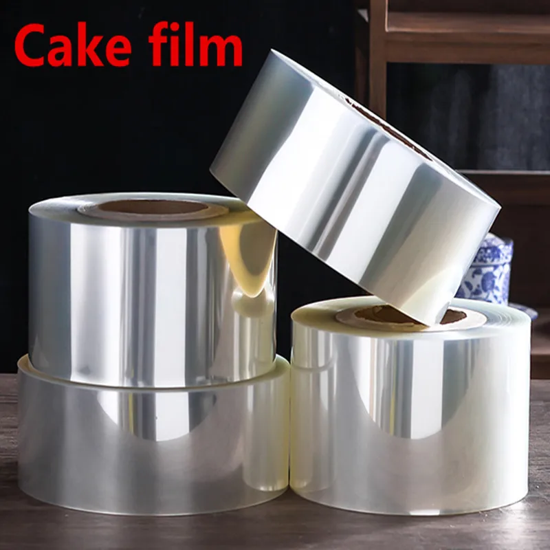 4cm to 20cm big Transparent Mousse Cake film Dessert Bounded Decorative Sheet Food Film Around Cake side Edges OPP Plastic Band