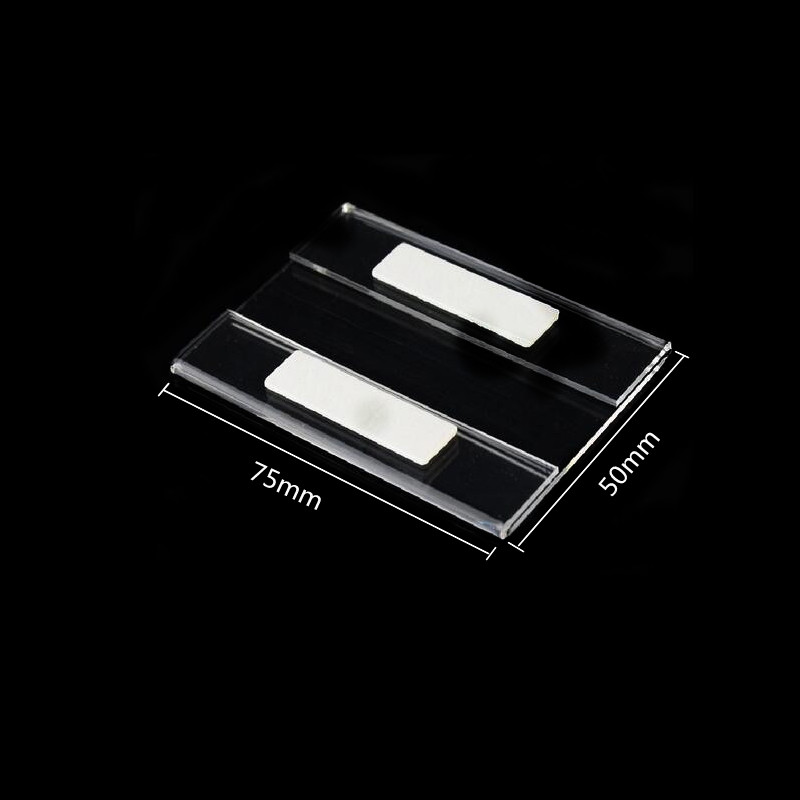 10 stk akryl flat klistremerke prislapp vegg klistremerke klistremerke plexiglass type etikett reklame navnekort