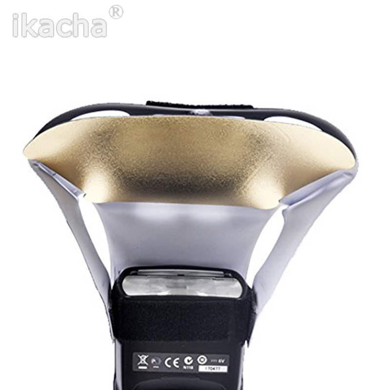 Universele Speedlight Flash Diffuser/Softbox Honingraat Grid &amp; Tri-Kleur Reflector