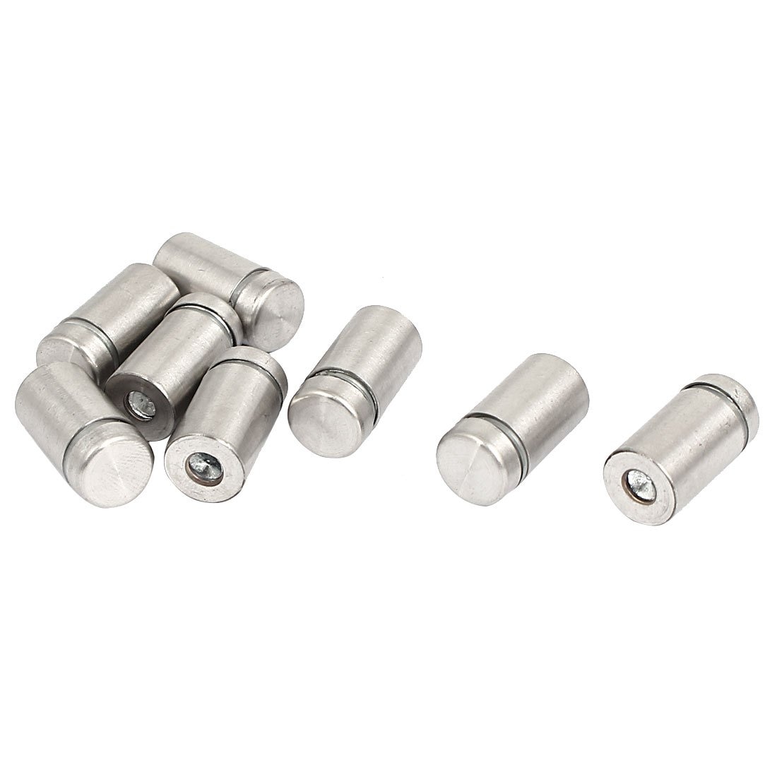 30 stk 12 x 22mm rustfritt stål avstandsstykke glassholder skiltmontering