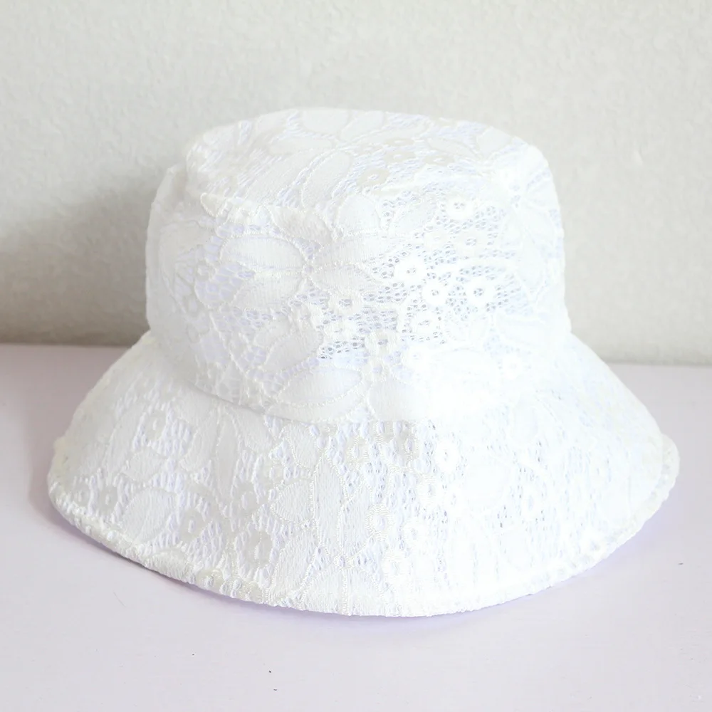 White Lace Sun Hat Summer Hats for Women Bucket Hat Beach Sunhat Large Wide Brim Summer Cap for Women: army green