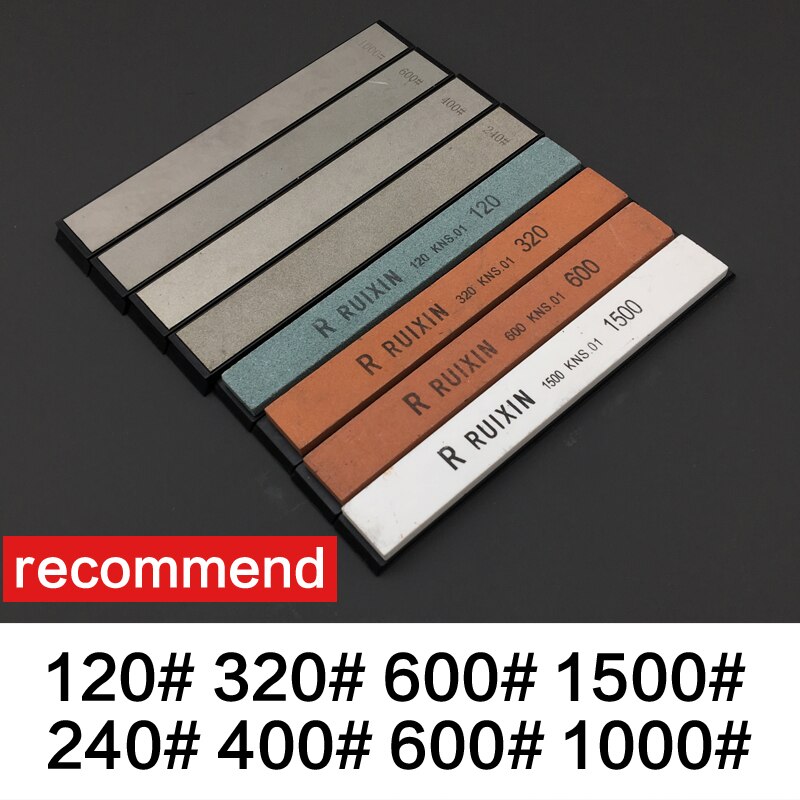 Fast knivsliper finslipingsverktøy diamant hvit alundum kjøkkenverktøy slipesystem 240 400 600 1000# 120 320 600 1500#: E