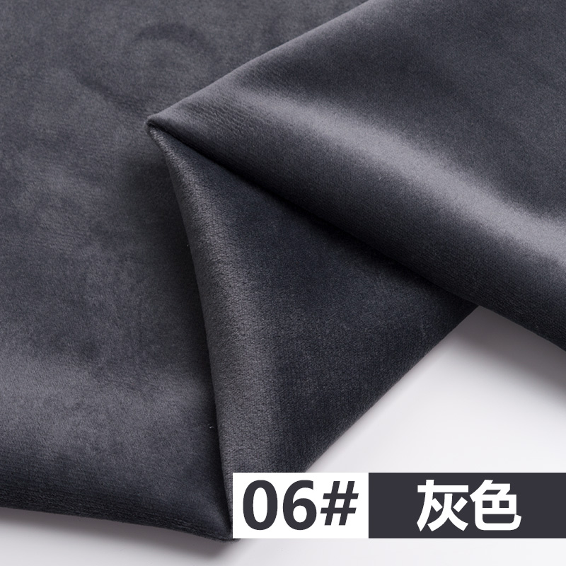 Tela de terciopelo engrosada sofá cortina almohada negro y blanco brocado tela de lentejuela azul para vestido, costura 50cm * 155CM: 6 grey