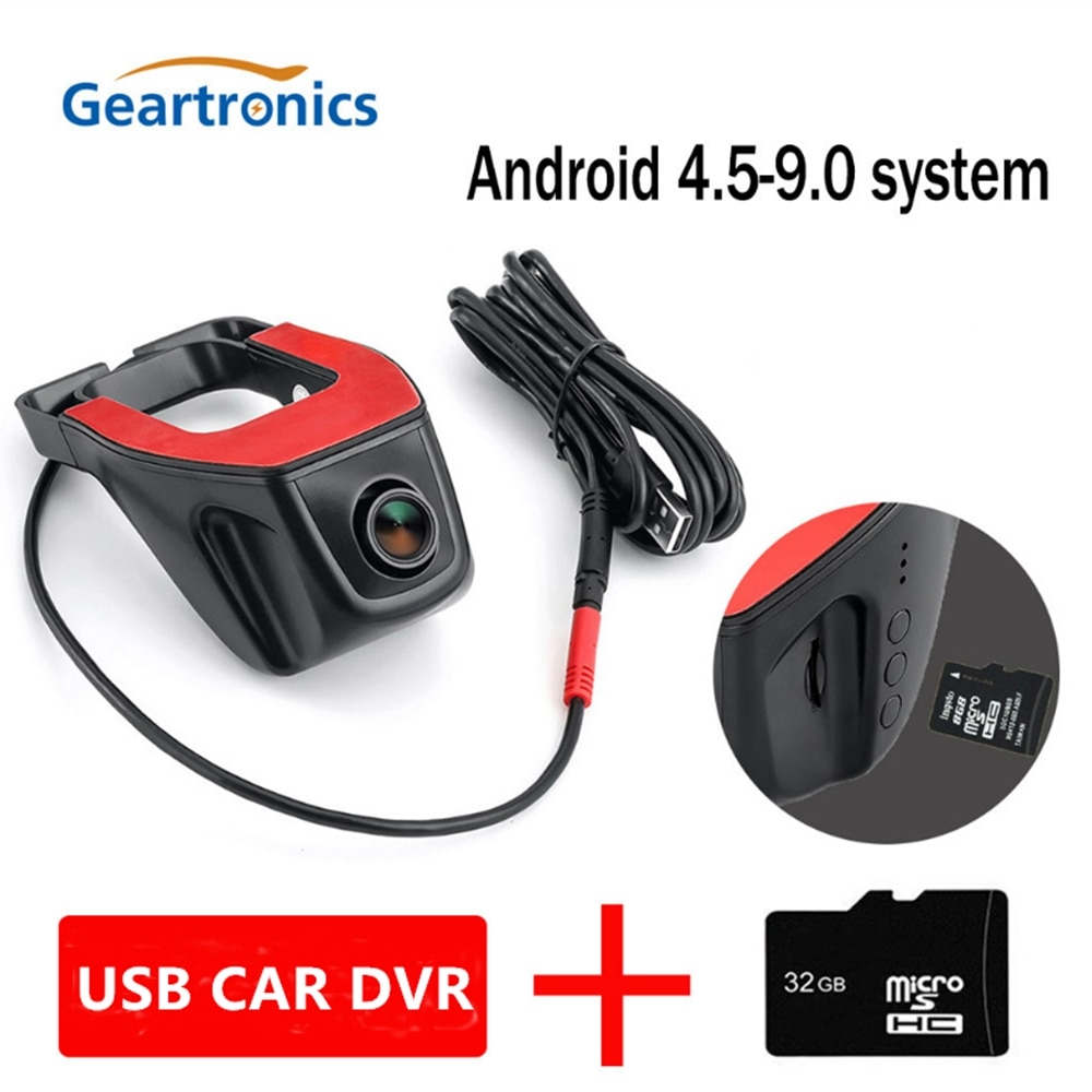 Hoge Rating Auto Dash Cam Nachtzicht Usb Camera Dvr Voor Android Systeem Draagbare Auto Camera Hd 720P registrator Recorder