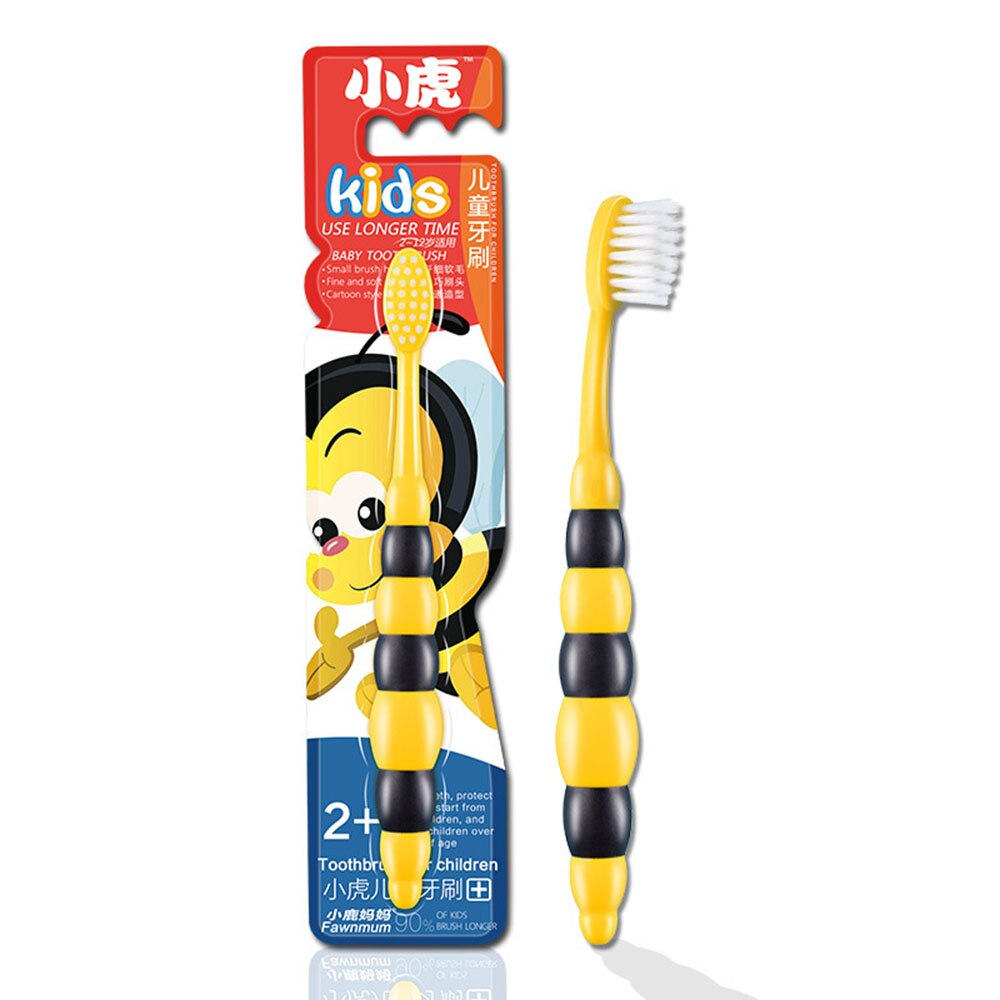 Cartoon Animal Soft Bristle Children's Toothbrush Care For The Gums While Cleaning The Teeth Kids Care TSLM1: 01 Bee