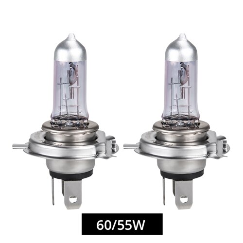 1 pc meetoo  h7 h4 halogenlampor för bilstrålkastare lampa halogen  h4 h7 55w 100w 12v 2700k 4300k 6500k kvartsglaslampor för bilar: 55w lila / H7