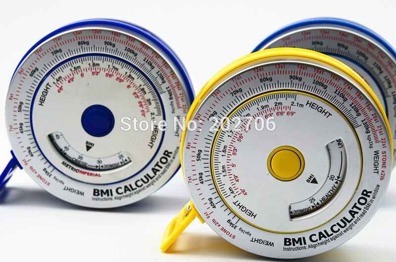 Bande de mesure imc en aluminium de , bande de mesure 0-150cm, calculatrice imc, bande de masse corporelle, bande de perte de poids pour régime