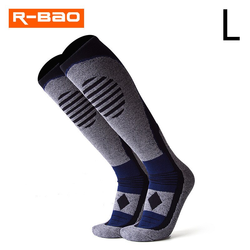 Winter Long Outdoor Socks Alaska Warm Thick Thickening Men Women High Snow Thermo Socks Skiing Hiking Camping Thermal Stockings: color c (L)