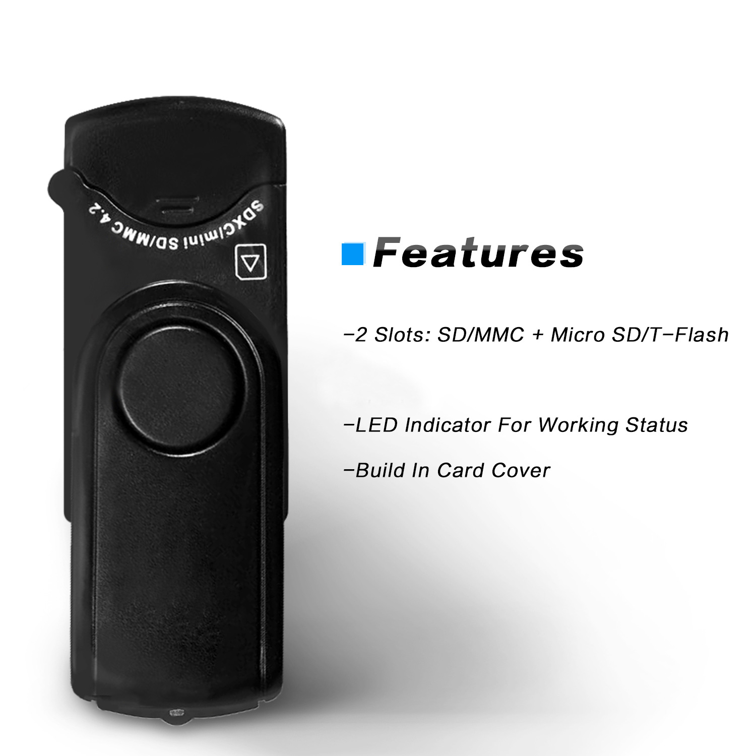Rocketek usb 3.0 multi 2 in 1 memory card reader adapter for SD/TF micro SD for pc computer laptop accessories