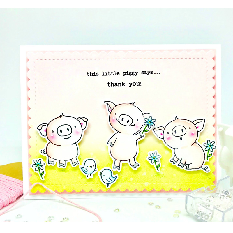 Litet djur piggy sjölejon gör självklart siikon stämpelkort att göra hantverk dekor scrapbooking mall stencil dies