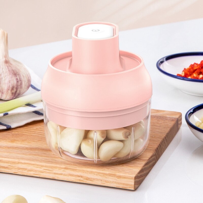 Mini Electric Garlic Artifact, Garlic Stirring Small Cooking Machine, Complementary Food Machine, Meat Grinder