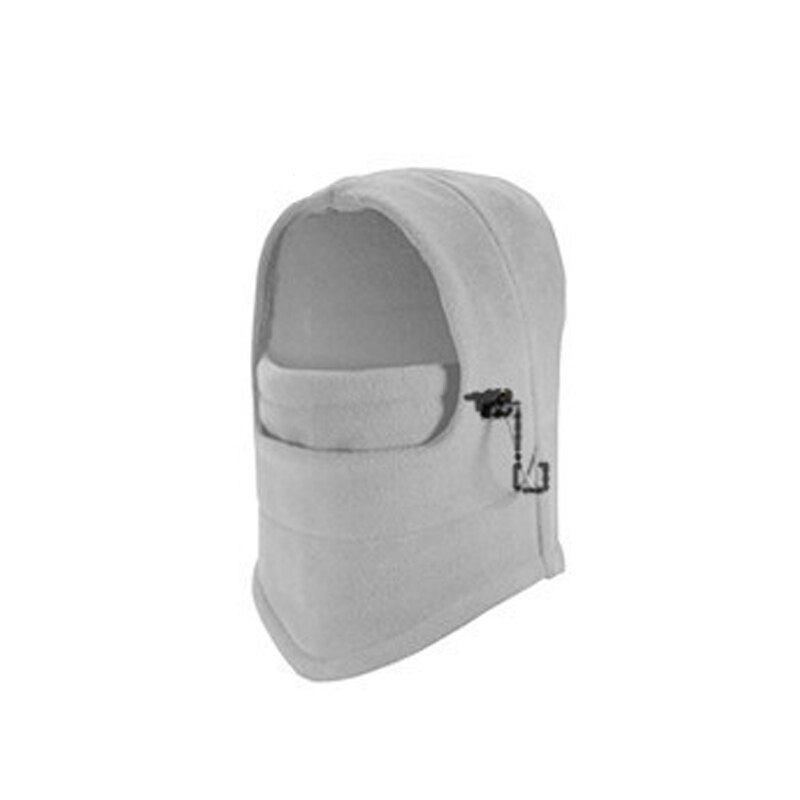 Solid Cycling Scarves Cap Men Women Bicycle Bike Unisex Winter Hat Full Face Mask Summer Outdoor Sports Windproof Hat Mask: Light Grey