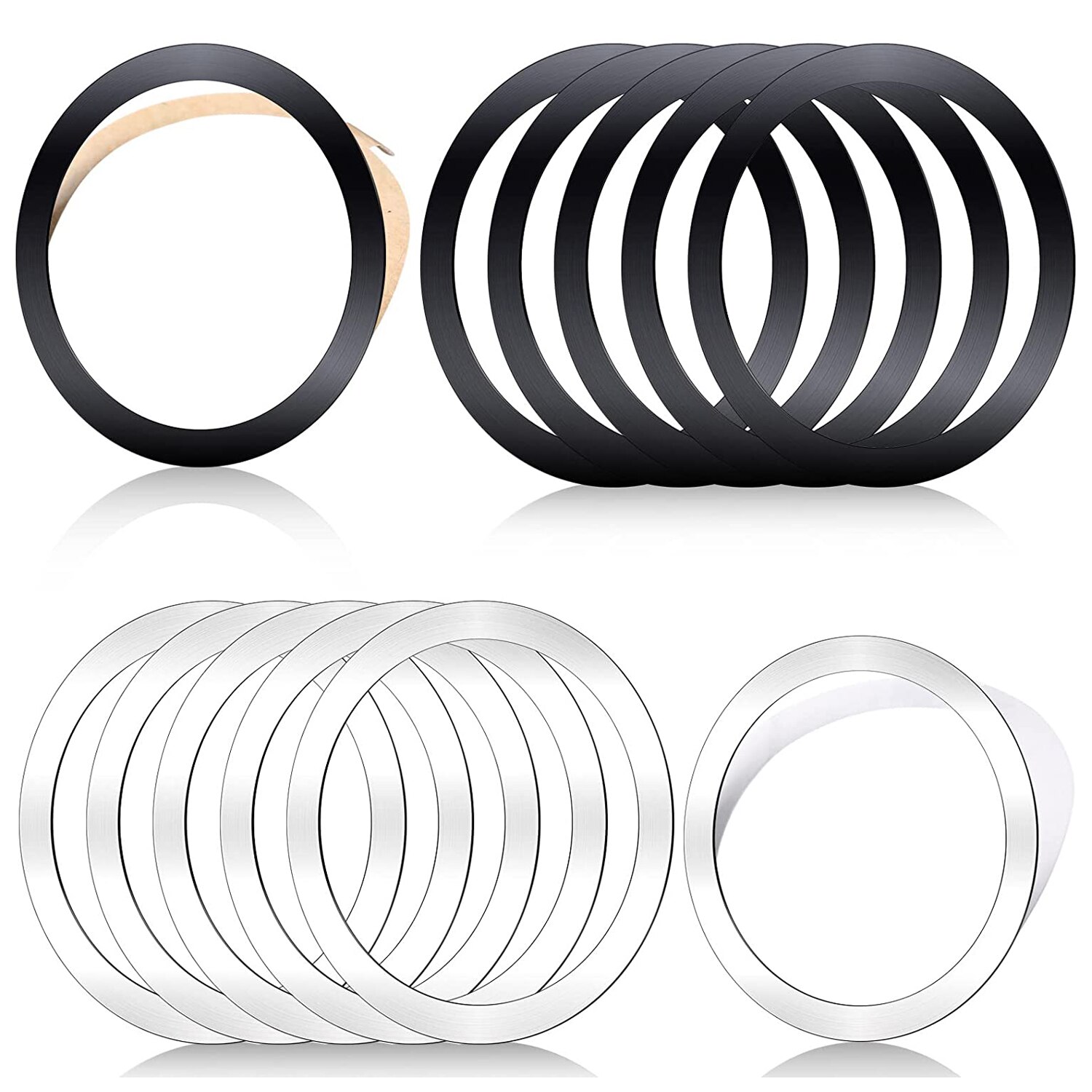 Magnetische Draadloze Autolader Metalen Ringen Sticker Voor Magsafe Draadloze Oplader Auto Mount Telefoon Houder Voor Iphone 13 12 11Pro max