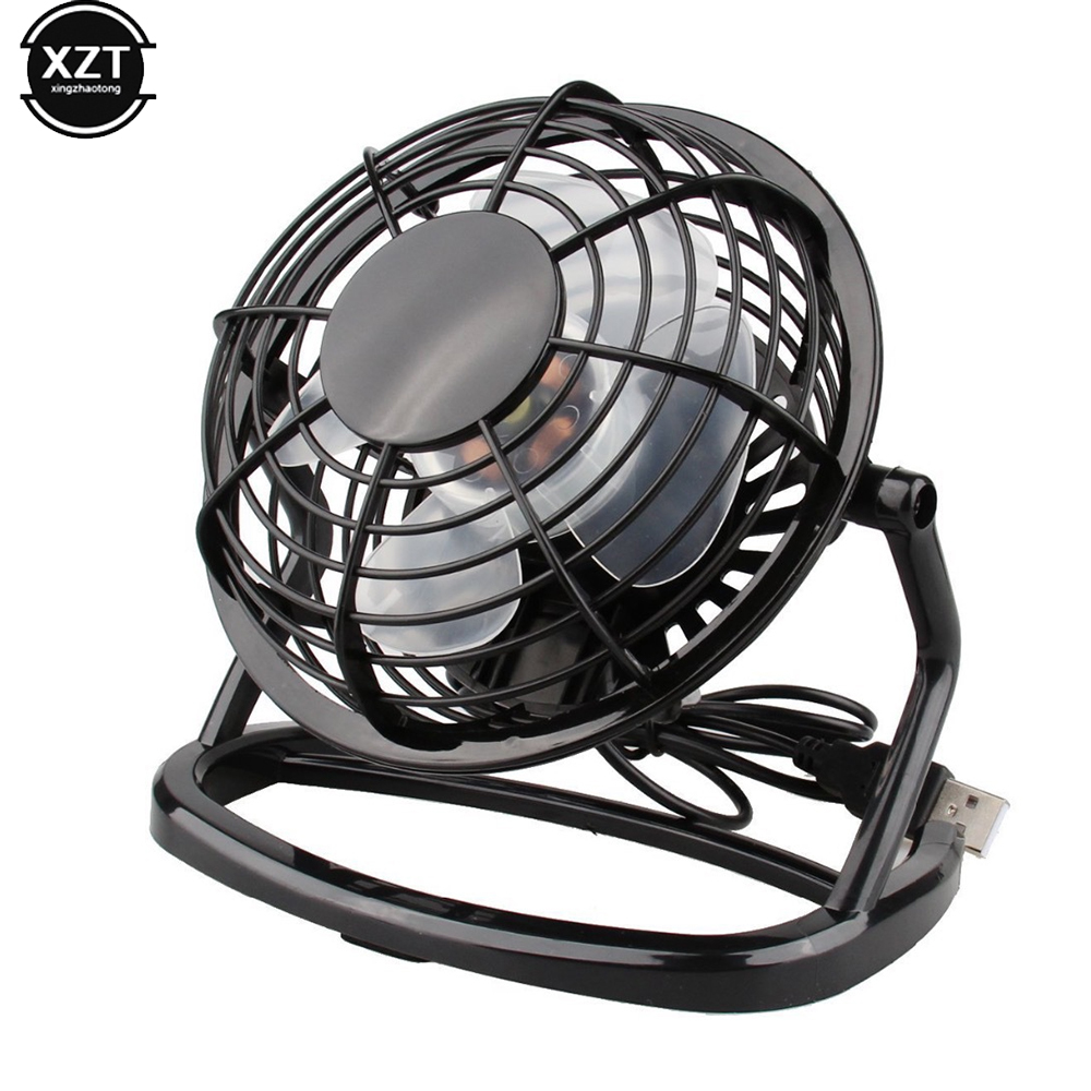 USB Silent Fan Desk Cooler for Laptop Notebook Desktop PC Ofiice Summer Cooling Fans 4 Blades Rotatable USB Mini Fans Socket