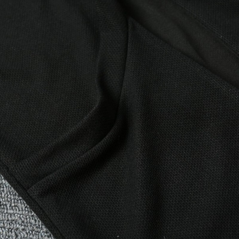 High Street Men Vest Casual Black Waistcoat Autumn Hip Hop Style Slim Fit Knitting Cardigan Sleeveless Jacket Outerwear M-3XL